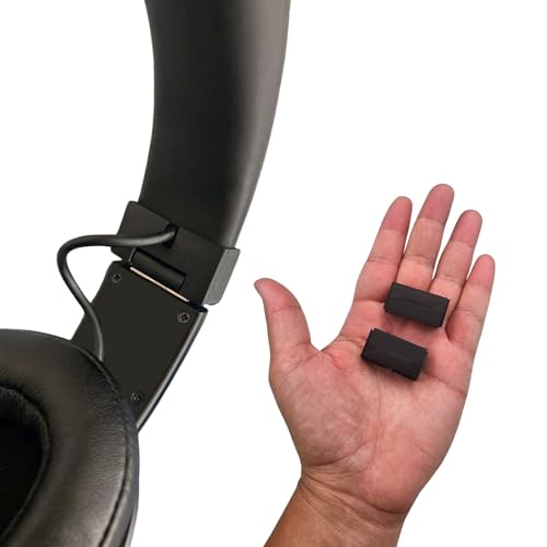 Replacement Hinges for Skullcandy Crusher Wireless Over-Ear Headphones (2 Sides Black), Emalpe24