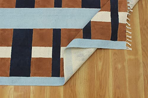 Tapis bohème imprimé à la main en coton de qualité supérieure - 8