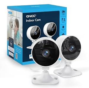 GNCC GC3 2-Pack Indoor Security Camera, 1080P CCTV Cameras for Home/Pet