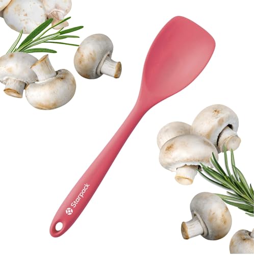 Starpack 'The All Rounder' Premium Silicone Spoonula Spatula - Up to 600 F Heat Resistant Spatula Spoons - Best Silicone Spoonulas - Rubber Spoon Spatulas - Kitchen Spoon Spatulas for Cookin...