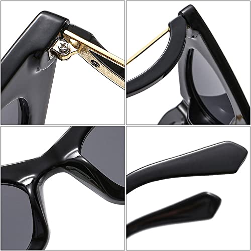HMRGLMIE-Fashion Unique Cat Eye Women Sunglasses Retro Colorful Eyewear Shades UV400 Men Candy Color Trending Glasses Frame4