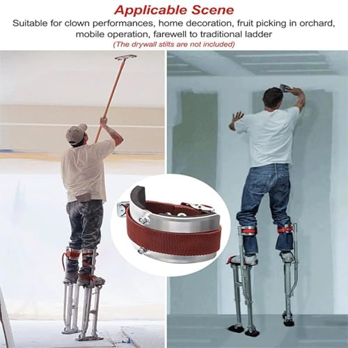 Sangles d'échasses avec kit de fixation renforcé pour jambes de plaquiste - 5