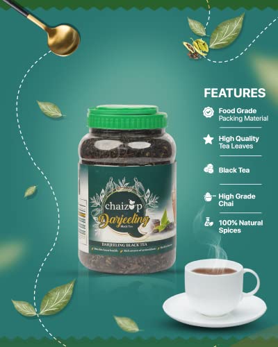 Image of Chaizup Darjeeling Tea - 250g | Strong, Aromatic & Flavourful | Rich in Antioxidants | Boosts Immunity & Metabolism | Refreshing Black Tea