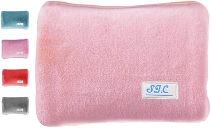 Bolsa de agua caliente eléctrica con forro de felpa suave, 500 W, útil como calentador de manos y calentador de pies. Ideal para reducir dolores musculares, dorsales y menstruales (AT-ED.CL-00026-C)