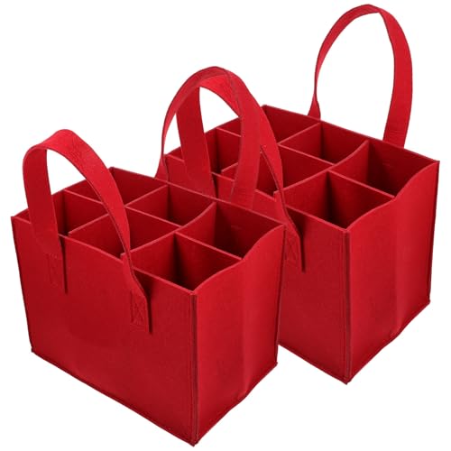 Bolsa para botellas de vino SHOWERORO con divisor flexible y 6 compartimentos seguros