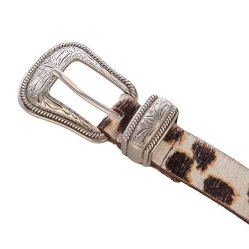 Image of Lucky Brand Women's Western Leather Belt | Classic | Fashion | Vintage | Buffalo Leather | Western-Inspired