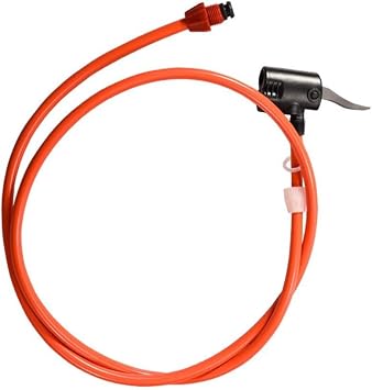 Bike Pump Hose, Tire Inflator Tube Extension, Material, 118cm Length, for US UK Nozzles, Road Mountain Bike Replacement