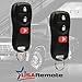 Key Fob Keyless Entry Remote fits Nissan Frontier Armada Murano Pathfinder Quest Sentra Titan Versa Xterra/Infiniti QX4 FX35 FX45 (KBRASTU15), Set of 2