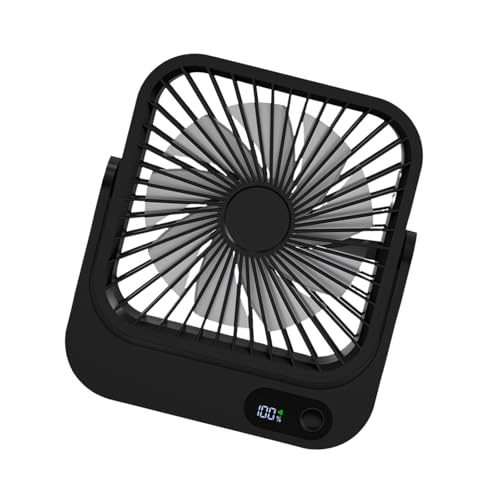 Kaeltsyn Ventilador USB compacto con 5 velocidades y silencioso para uso doméstico, ventilador de bajo ruido