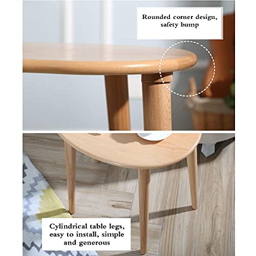 Table en bois massif durable et table de café au design créatif - 7