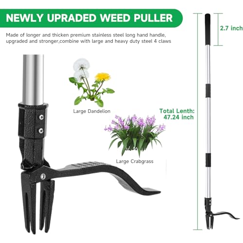 Saidrip LFY-WP-01 Weed Puller Tool, Gardening Stand Up Weeding Tool thumb #7