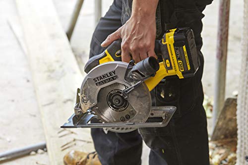 Stanley FatMax 18V Akku-Handkreissäge SFMCS500B (werkzeuglose Schnitttiefen- und Winkeleinstellung bis 50°, mit… – Bild 6