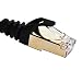 Ethernet Cable, Vandesail CAT7 LAN Network Cable RJ45 High Speed Patch Cord STP Gigabit 10/100/1000Mbit/s Gold Plated Lead for Switch/Router/Modem/Patch Panel (5m/16ft, Black-1pack)