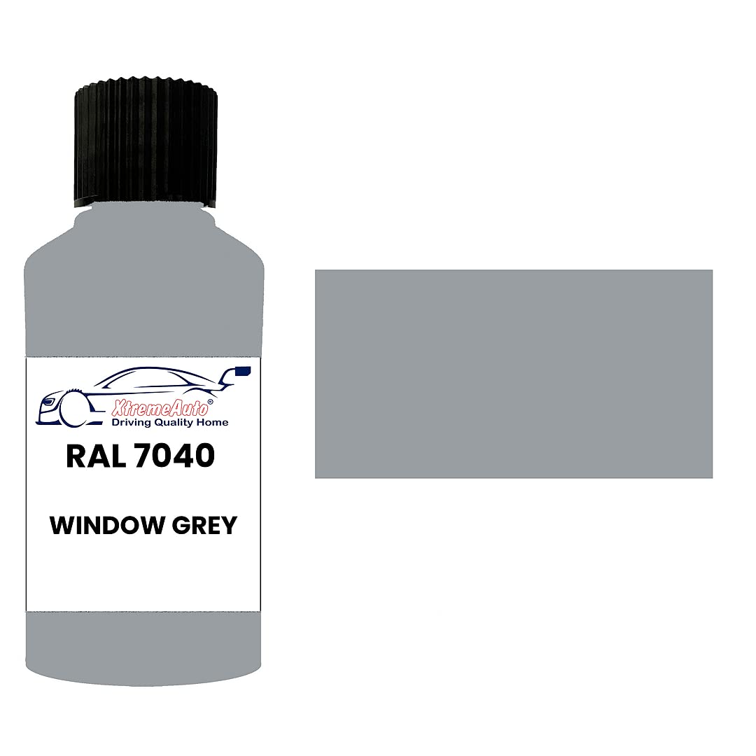 Xtremeauto RAL 7040 Window grey GLOSS TOUCH UP PAINT BRUSH REPAIR SCRATCH UPVC PVC METAL WOOD