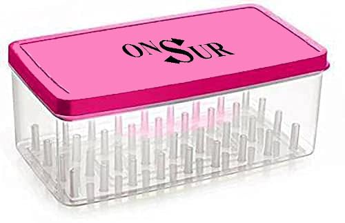 ONSUR Plastic Sewing Kit Thread Box - Big Size 36 Reel Storage Empty Box-Tailor And Needle Box- 2 Floor Storage, Multicolor-image-15