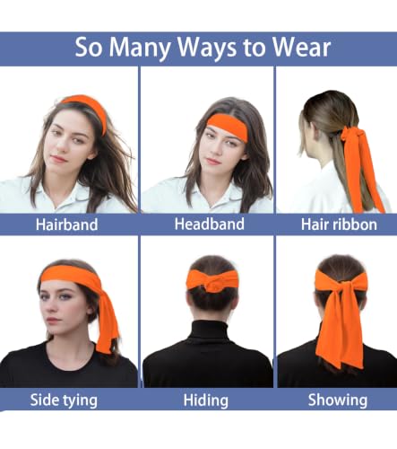 Image of Sport Tie Headbands Tennis Head Tie for Men Women Sports Fans Ninja Soccer Basketball Teams Head Ties Halloween