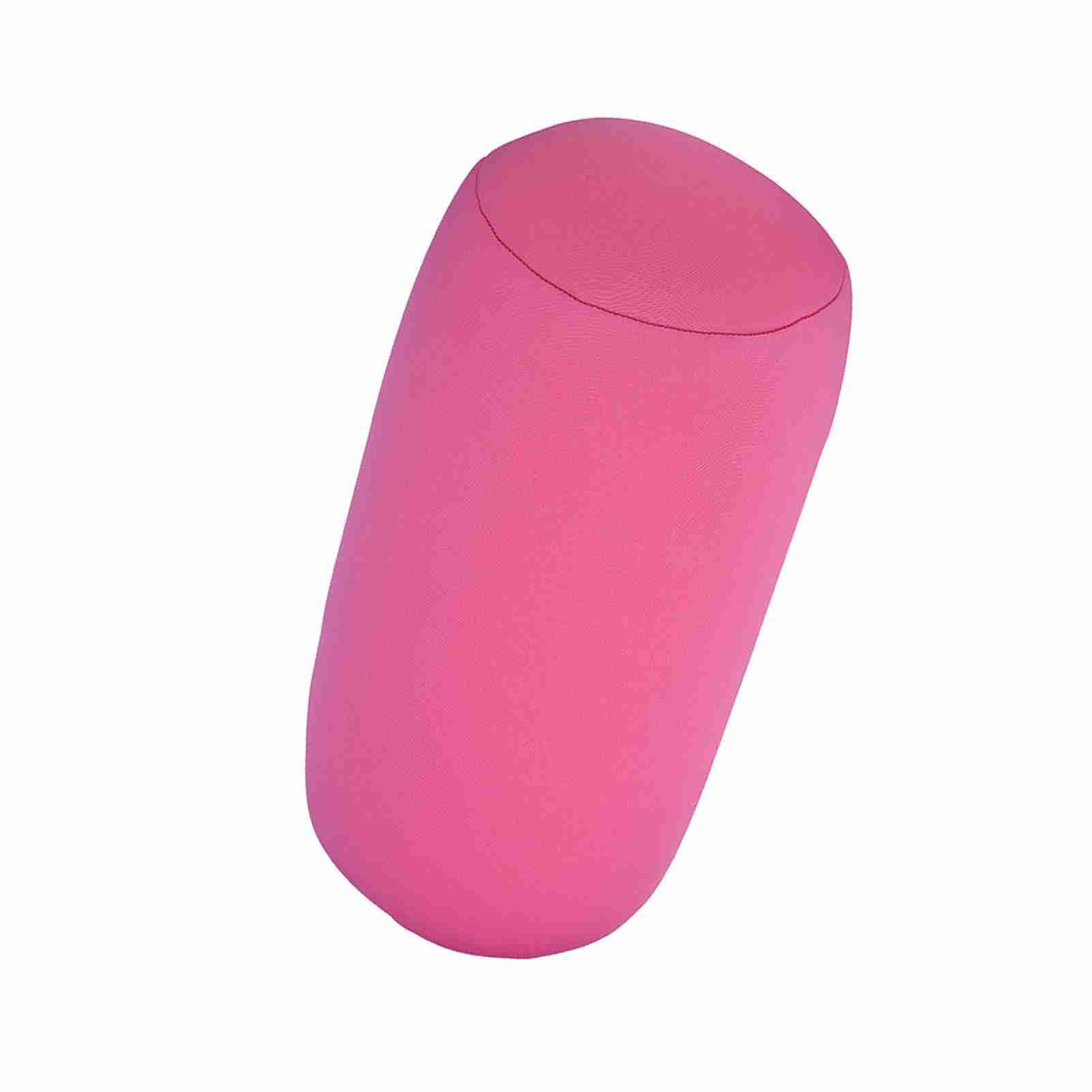 Jelquix Mini Microbead Back Cushion, Roll Pillow, Cute Appearance, Bright Colors, Support for Sleeping At Home and for Travel (Pink)