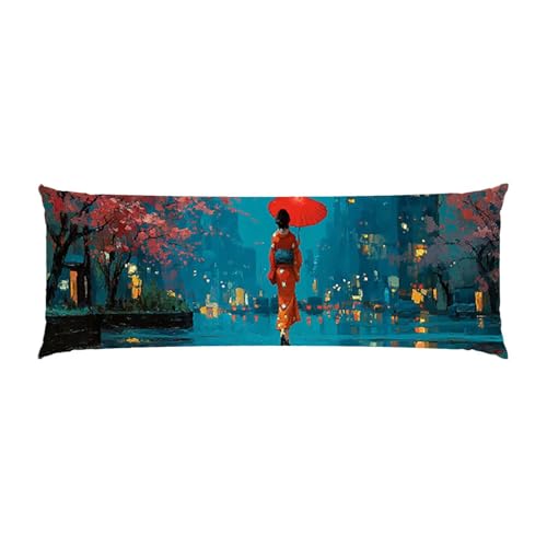 Almohada Corporal 30x90cm Larga cojin Geisha