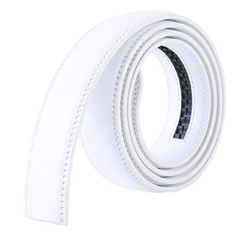 Men'S Pu Leather Ratchet Sliding Replacment No Buckle Belts Straps For Men