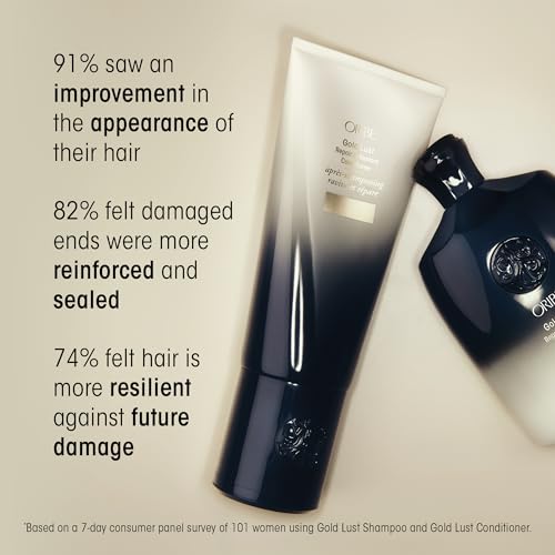 Oribe Gold Lust Repair & Restore Shampoo - Repairs & Strengthens Dry, Damaged Hair - Deeply Nourishes & Protects Hair - Repairs Damage, Adds Shine & Smooths Frizz - 33.8 oz (Liter Refill) - Image 2