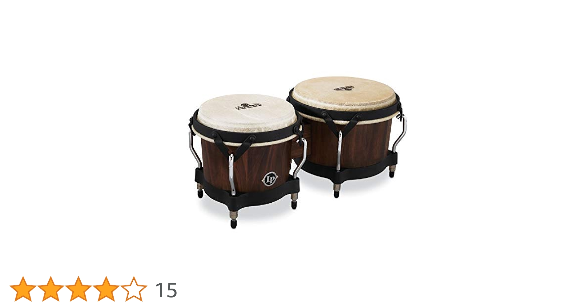 LP LATIN PERCUSSION Bongo Matador Wood Whiskey Barrel 7 1/4
