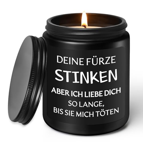 LUXHOMY Valentinstagsgeschenk f&uuml;r Ihn, Valentinstag Lustige Geschenk f&uuml;r M&auml;nner, Valentines, Jahrestag, Hochzeitsgeschenke f&uuml;r Partner, Lieblingsmensch, Ehemann, Ihn, Sandelholz Duftkerze (200g)