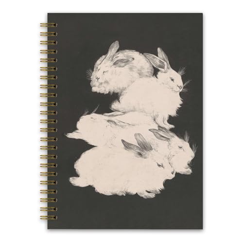 Carnet de notes féminin lapin esthétique pour le bureau et les cours