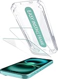 Smartish® iPhone 16 Plus Screen Protector - 2-Pack Tempered Glass Screen Protectors - Tuff Sheet - 9H Easy Install Frame [Scratch Resistant] Case-Friendly- Dynamic Island for Apple iPhone 16 Plus