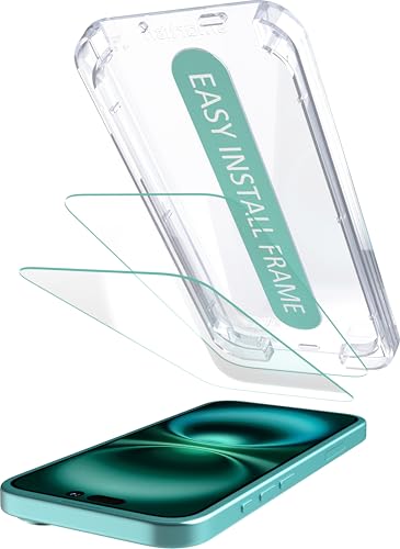 Smartish® iPhone 16 Plus Screen Protector - 2-Pack Tempered Glass