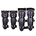 Webetop Kids Dirt Bike Knee And Elbow Pads Shin Guards Youths Protective Gear Set 4pc (Black)