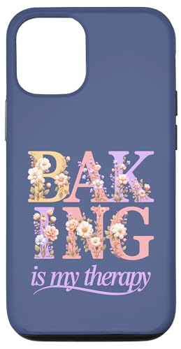 Floral Baking is My Therapy �L���[�g�ȃx�C�J�[�R�e�[�W�R�A�f�U�C�� �X�}�z�P�[�X iPhone 12/12 Pro �p