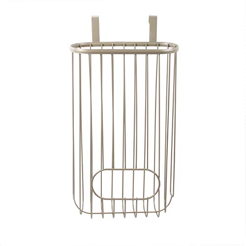 Spectrum Diversified Ashley Over-The-Cabinet Dispenser Plastic Holder For Kitchen Storage & Organization, Under Sink Organizer For Recycling Grocery Bags, Satin Nickel #TOP3