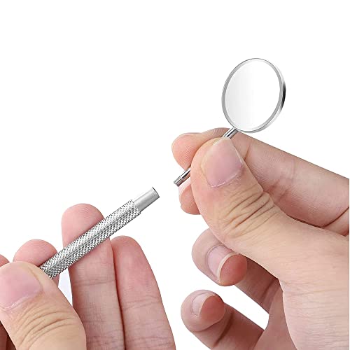 YSCARE Dental Mundspiegel Mundzahnspiegel Inspektionsspiegel Zahnpflege Set t Mundpflege Mundkontrolle Verlängerungswerkzeug Auch für Wimpernverlängerungen geeignet (Einzelspiegel)