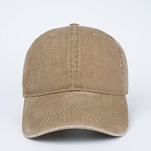 Image of LANGZHEN Unisex Baseball Cap 100% Cotton Fits Men Women Washed Denim Adjustable Dad Hat