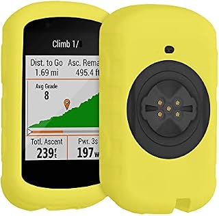 kwmobile Case Compatible with Garmin Edge 530 - Case Soft Silicone Bike GPS Protective Cover - Yellow