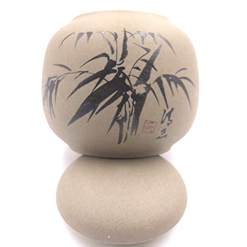 Kitchen Canisters Ceramic Clay Tea Caddy Mini Tea Storage Chests (Bamboo) #TOP3