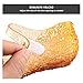 TANDEFLY Princess Girls Sandals Jelly Mary Jane Flats Shoes Dress Up Dance Party Cosplay Shoes for Kids Toddler Gold