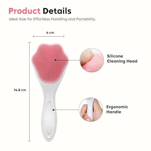 Image of Ice Roller for Face & Eyes | Silicone Ice Facial Massager for Skin Care, Puffiness, Dark Circles & Glowing Skin | Reusable Beauty Tool for Women & Men | Multi Color Variants (PINK / /)