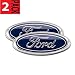 2x Pack FORD F150 Dark Blue Grille Tailgate Emblem 2005-14, Oval 9"X3.5", 3 Mounting Tabs, Also Fits 05-07 F250 F350, 11-14 Edge, 11-16 Explorer, 06-11 Ranger
