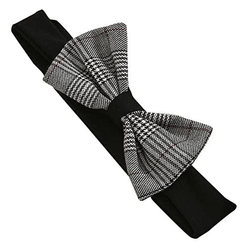 Image of Hopscotch Girls Polyester Plaid Print Slim Fit Blouse and Skirt Set In Black Color