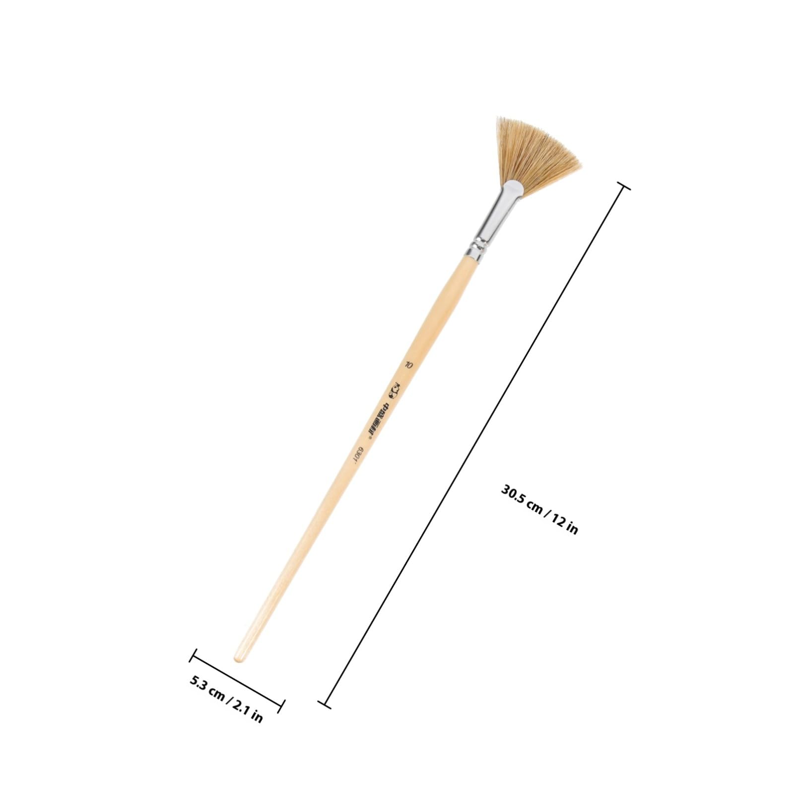 Angoily 3 Ensembles Set De Pinceaux Éventail Brosse Aquarelle Multifonctionnelle pour Peinture Huile Gouache pour Activités 6 Pièces * 3