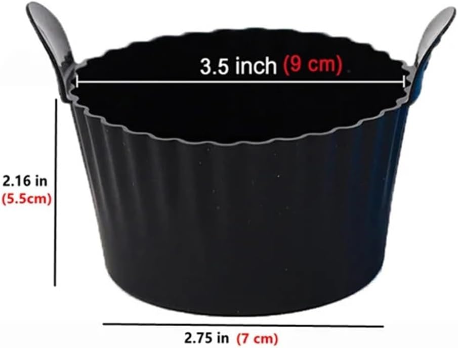 4Pcs Silicone Egg Poacher Cups Air Fryer Boiler Mold Cooking Baking Cupcake Pudding Mould(Gray)