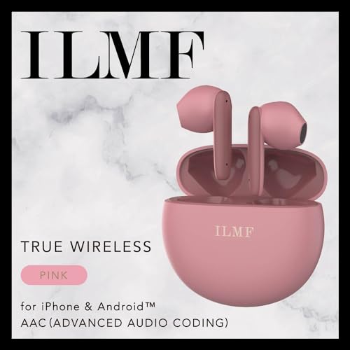 エレコム ワイヤレスイヤホン Bluetooth セミオープン 薄型 コンパクト 軽量 低遅延 自動ペアリング タッチセンサー搭載 【耳の形状に合わせたエルゴノミクスデザイン】 かわいい おしゃれ レディース ピンク LBT-TWS17EPN-IL