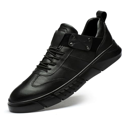 Men's Business Comfortable Soft Flat Lace-up Leather Shoes Fashion Leather Handmade Non-Slip Formal Oxford Shoes