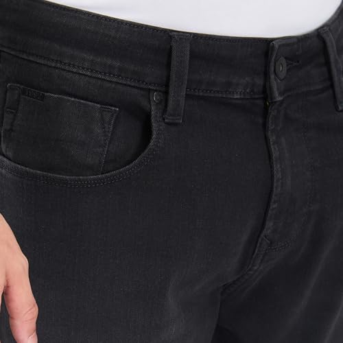 Image of Spykar Men's Kano Slim Fit Mid-Rise Jeans (Ankle Length)
