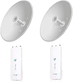 AirFiber AF-5XHD US (2-Pack) 5GHz 1Gbps Backhaul with AF-5G30-S45 30dBi Slant 45 Antenna