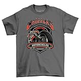 Photo Gallery t-shirt choppers forever moto - ride in style! 100% cotone, divertente maglietta per motociclisti. una maglietta wheely cool!, grigio, l Photo Gallery t-shirt choppers forever moto - ride in style! 100% cotone, divertente maglietta per motociclisti. una maglietta wheely cool!, grigio, l