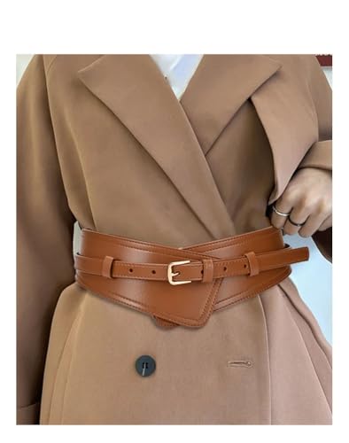 Pulcykp Suitable For Waist 62-72cm Elastic Belt Women Large Flower Decorative Wide Dress Accessories3