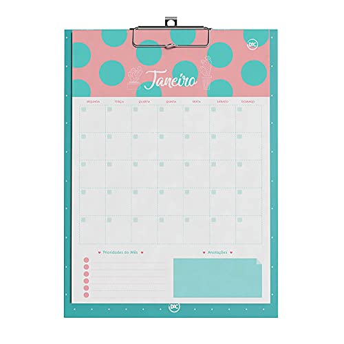 Calendário Planner 12 folhas Personalizadas, DAC, Calendário Planner 12folhas Personalizadas 3012, A