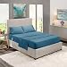 Split King Size Bed Sheets Set Blue Heaven, Bedding Sheets Set on Amazon, 5-Piece Bed Set, Deep Pockets Fitted Sheet, 100% Luxury Soft Microfiber, Hypoallergenic, Cool & Breathable